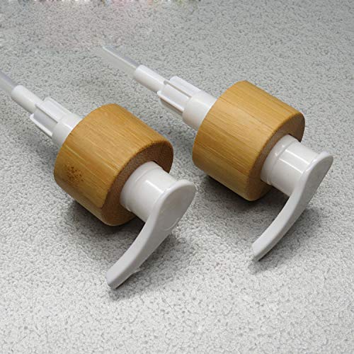 Bamboo plastic airless vacuum emulsion pump bottle empty refill cosmetic cream lotion liquid storage holder travel packing