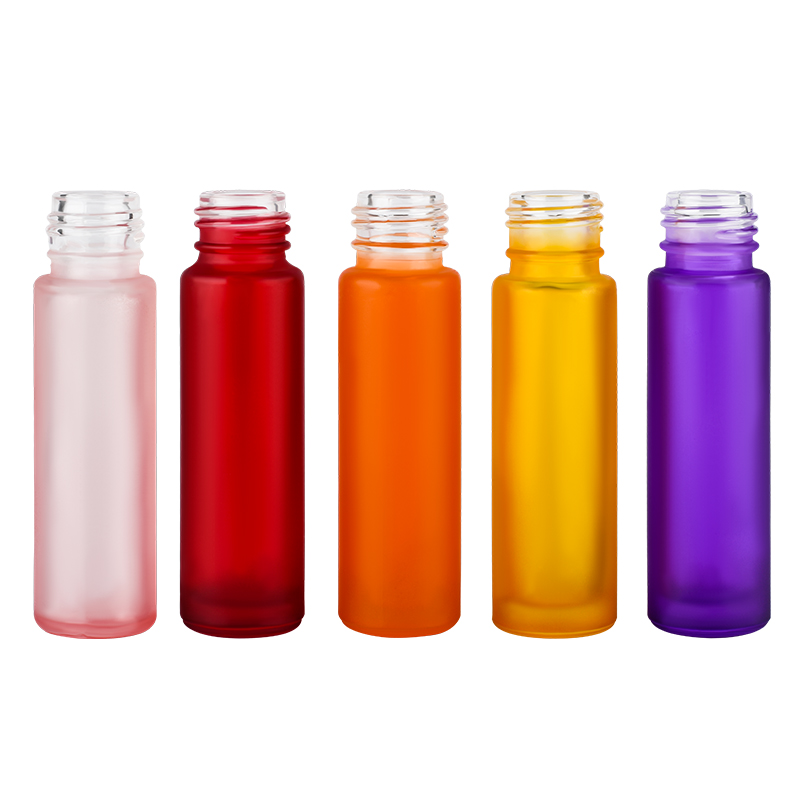 Bamboo roller bottle 10ml clear essential oil glass roll on bottle bamboo laser engraving logo cap with gemstone