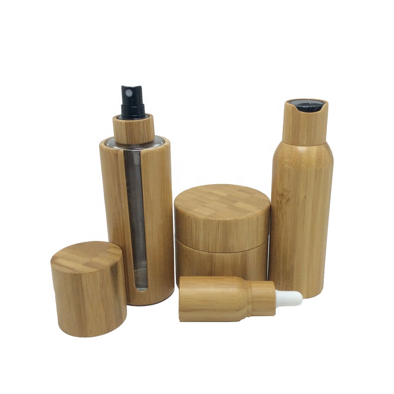 Bamboo skincare packaging 5 ml 10 ml 20 ml 30 ml 50 ml essential oil bottle can be customized large capacity.