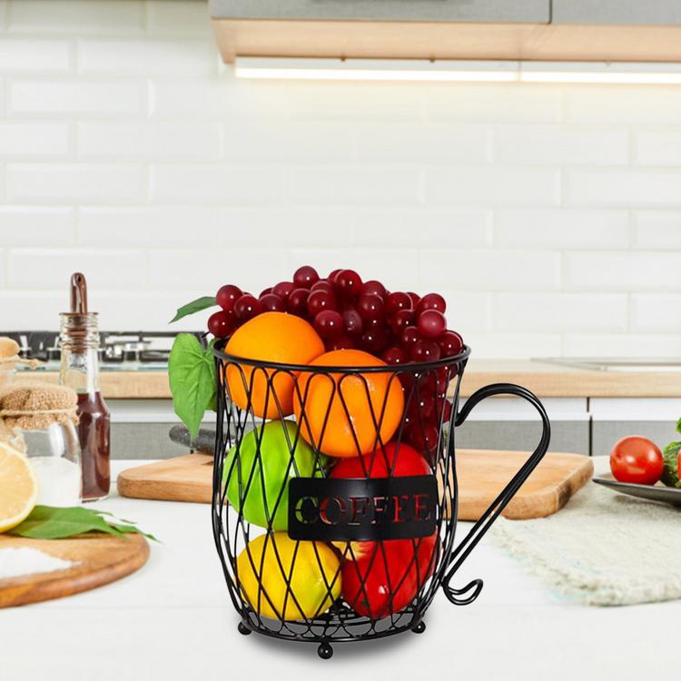 Bar supplies iron capsule holder coffee storage basket multiple pod holder espresso kitchen storage tools