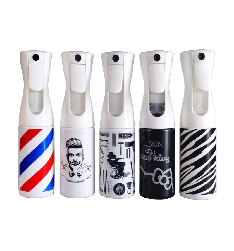 Barber Hairdressing 200ml 300ml 500ml Salon Sprayer Reusable Trigger alcohol disinfection Continuous Plastic spray bottle