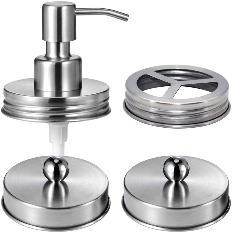 Bathroom Accessories Set Cosmetic Kit Toothbrush Holder Mason Jar
