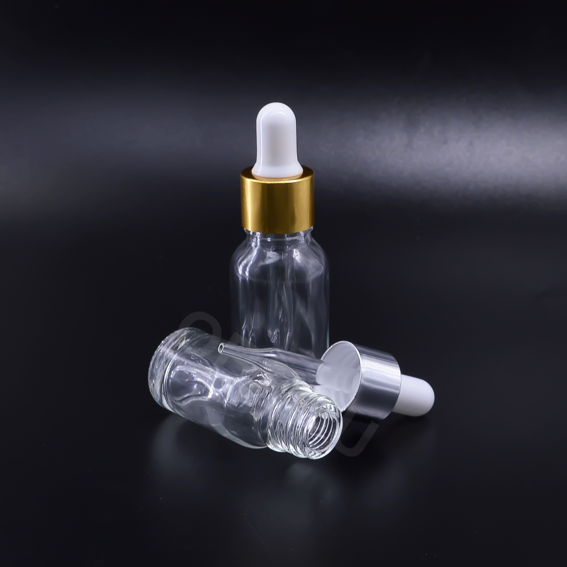 Beard oil use packing 5ml clear essential oil glass dropper bottles for massage oil