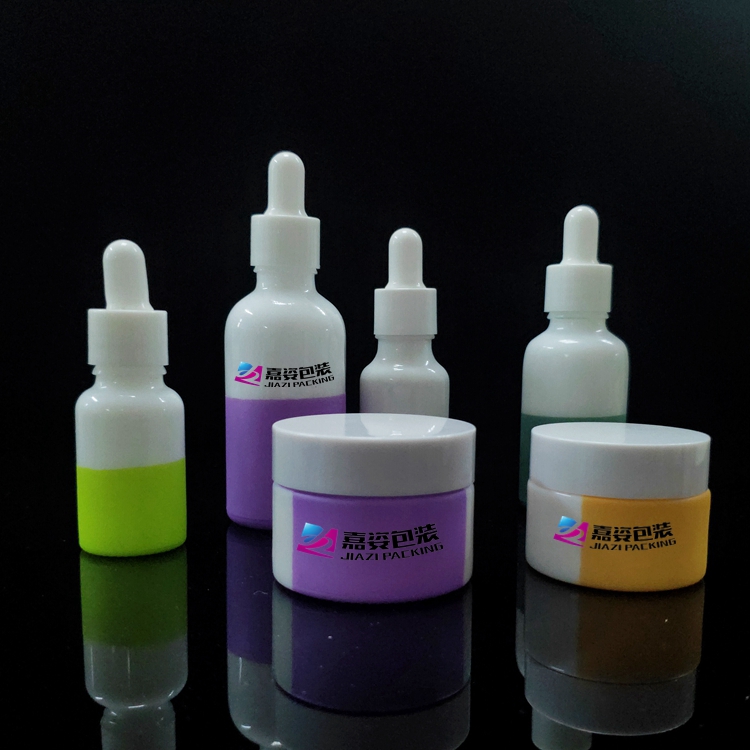 Beautiful 20ml 30ml 50ml white porcelain essential oil bottle porcelain 30ml bamboo