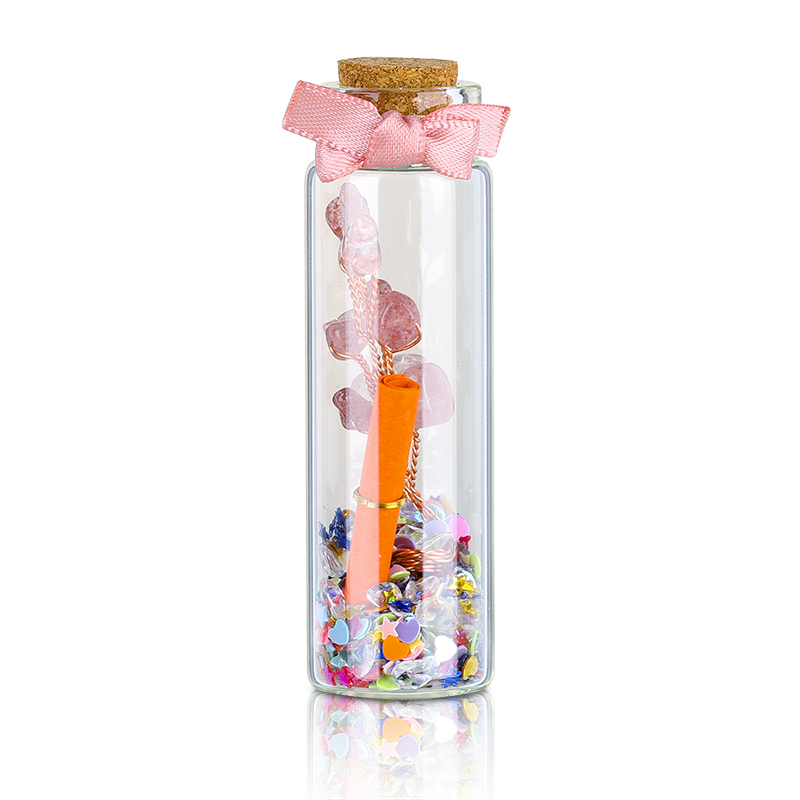 Beautiful Big Factory Hot Sales Best Quality Fashion Popuplar Customized Glass Crystals Healing Stones Wishing bottle