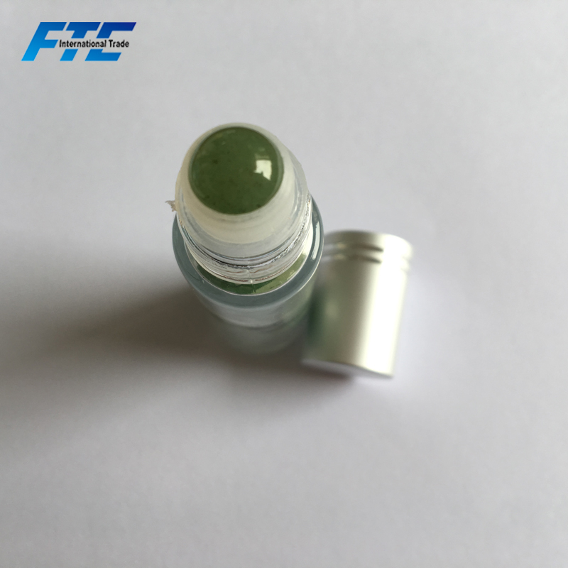 Beautiful Natural Gemstone Roller Ball Glass Perfume Essential Oil Roll On Bottles