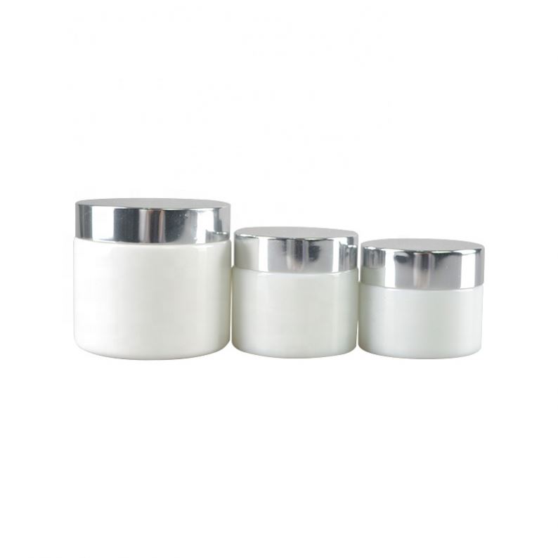 Beautiful Opal White Glass Bottle Cream Caps Frosting Caps 30g,50g