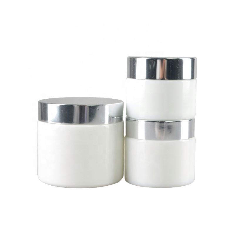 Beautiful Opal White Glass Bottle Cream Caps Frosting Caps 30g,50g