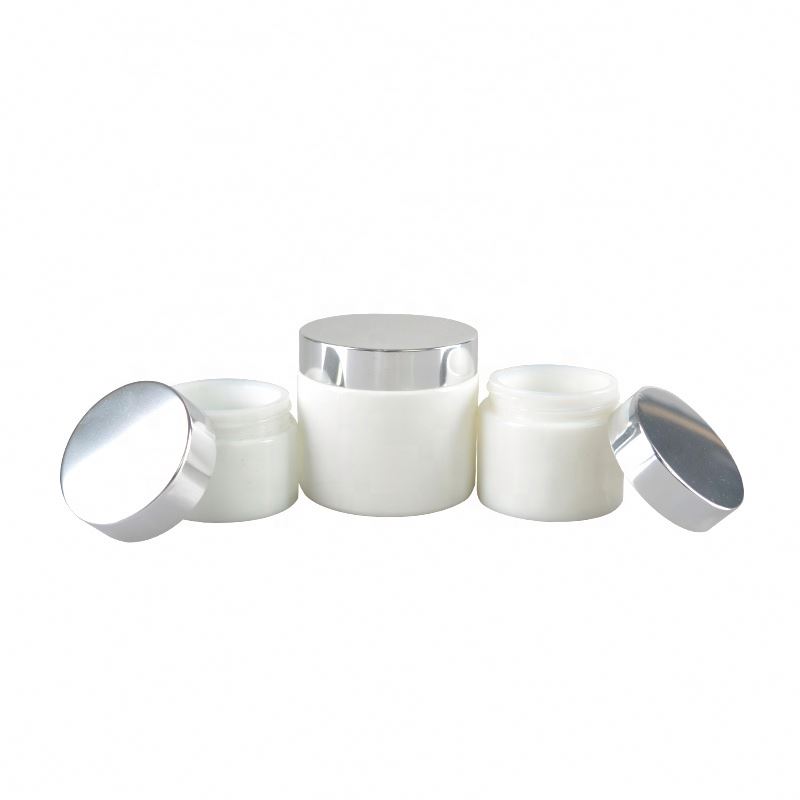 Beautiful Opal White Glass Bottle Cream Caps Frosting Caps 30g,50g