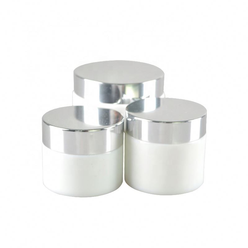 Beautiful Opal White Glass Bottle Cream Caps Frosting Caps 30g,50g