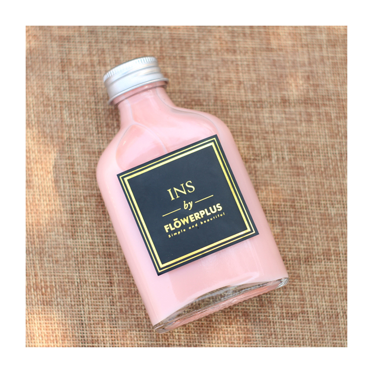 Beautiful Transparent Decaled 1000Ml Glass Sugarcane Juice Bottle