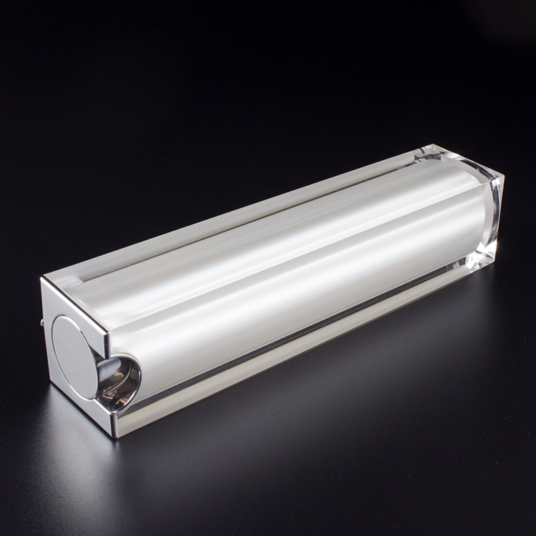 Beautiful pearl white 50ml airless pump bottle, square empty airless bottle with pump for cosmetic, ailress lotion pump bottle