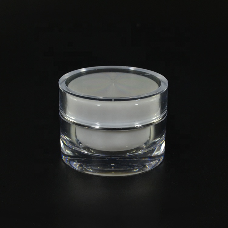 Beauty 30grams 50gm 4oz cute acrylic body butter cream containers white with lids
