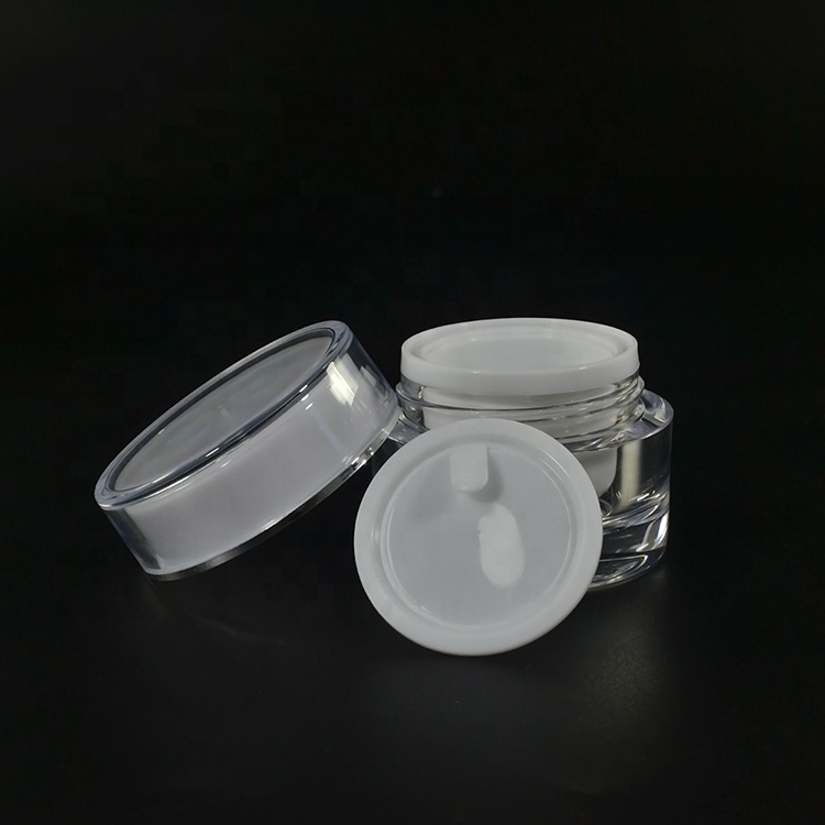 Beauty 30grams 50gm 4oz cute acrylic body butter cream containers white with lids