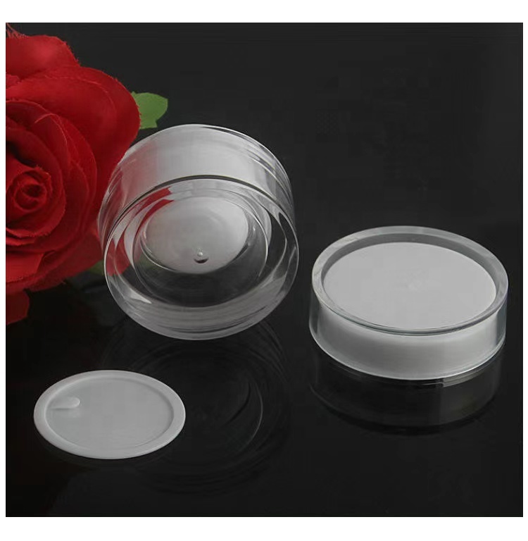 Beauty 30grams 50gm 4oz cute acrylic body butter cream containers white with lids