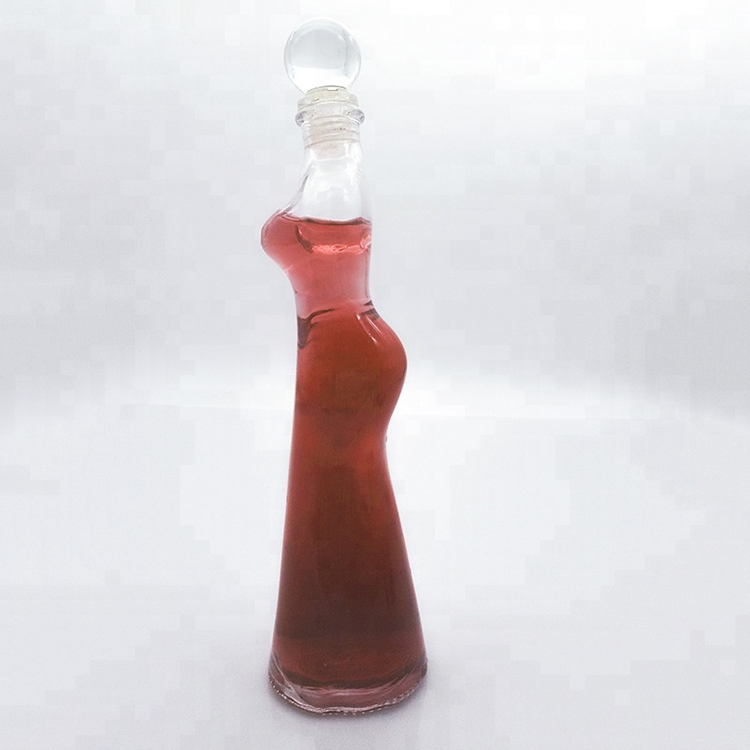 Beauty Body Shape Clear Glass Wine Glass Stopper