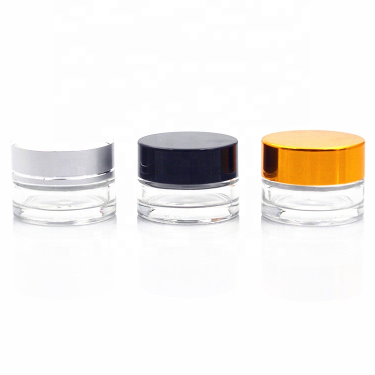 Beauty Product 30g 50g 80g bulk cosmetic cream jar container glass jars for cosmetics use