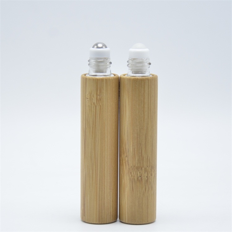 Beauty bamboo cosmetics containers and bamboo packaging in bottles