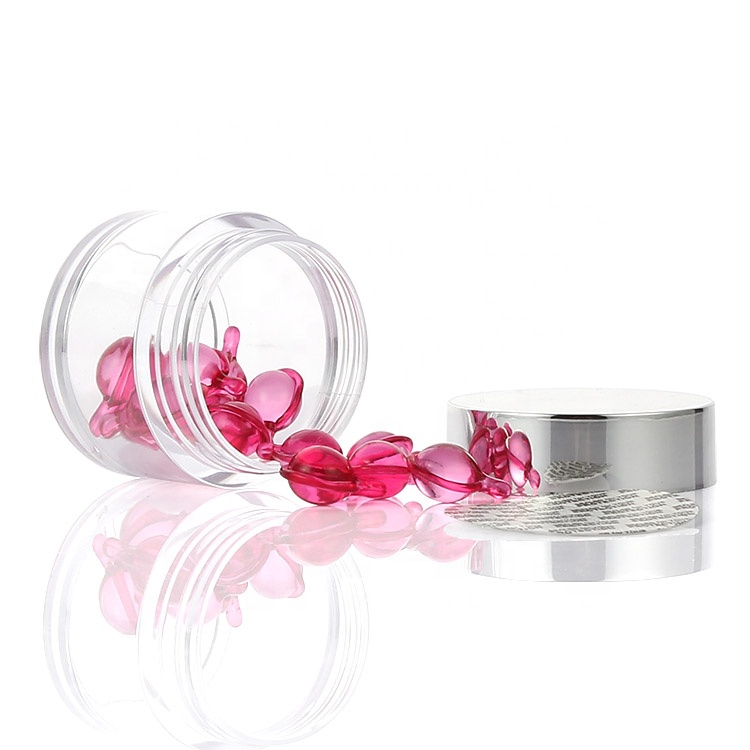 Beauty body lotion cream container 2oz clear PS Plastic Cream Jar with lid