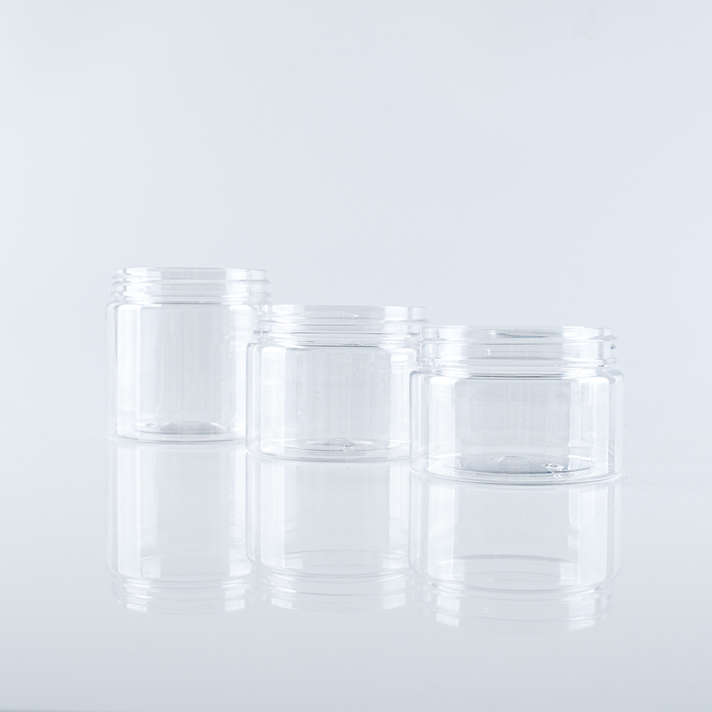 Beauty body lotion cream container 30g 50g 100g 120g 150g 200g 250g Clear Amber blue green solid black PET Plastic Cream Jar