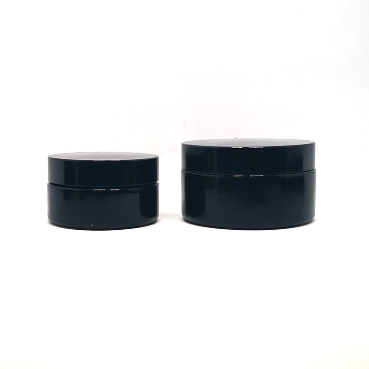 Beauty containers 5 gram mini black dark violet lip balm packaging 5g uv violet eye cream cosmetic jar