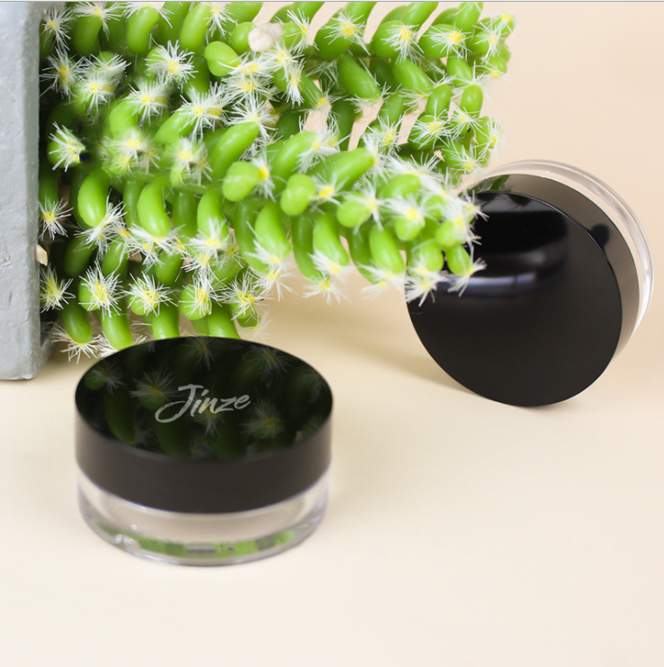 Beauty makeup packaging material and direct 4ml mini powder compact with sieve compact makeup box fluffy powder bottle