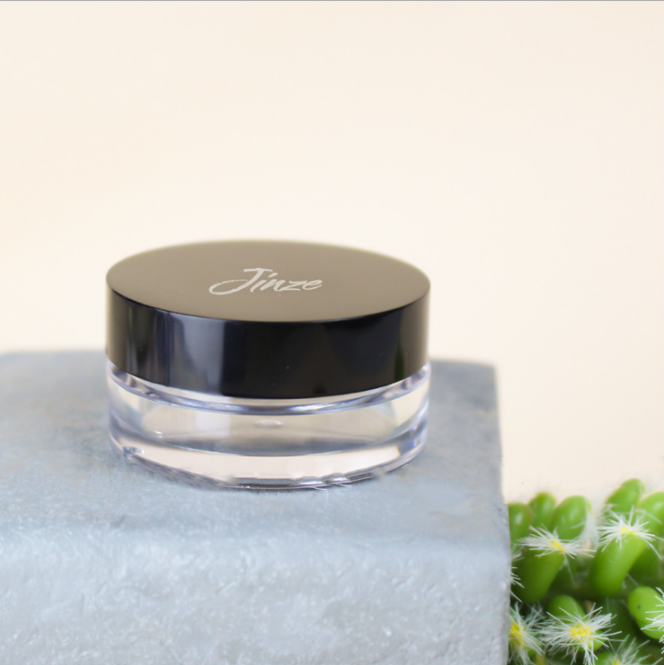 Beauty makeup packaging material and direct 4ml mini powder compact with sieve compact makeup box fluffy powder bottle