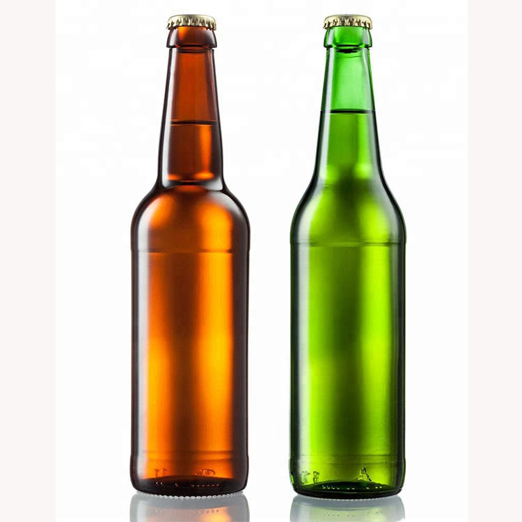 Beer Packaging Use EMPTY 330ML 500ML AMBER/BROWN GLASS BEER BOTTLE With Custom Label
