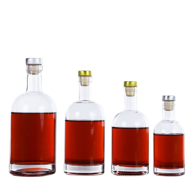 Bespoke Gin Rum Brandy Empty Unique Shaped Glass Bottle 375 Ml Shaped Glass Bottle