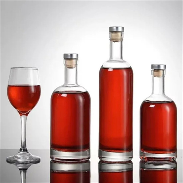 Bespoke Gin Rum Brandy Empty Unique Shaped Glass Bottle 375 Ml Shaped Glass Bottle