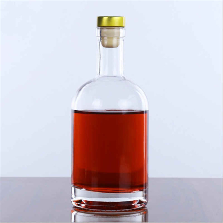 Bespoke Gin Rum Brandy Empty Unique Shaped Glass Bottle 375 Ml Shaped Glass Bottle