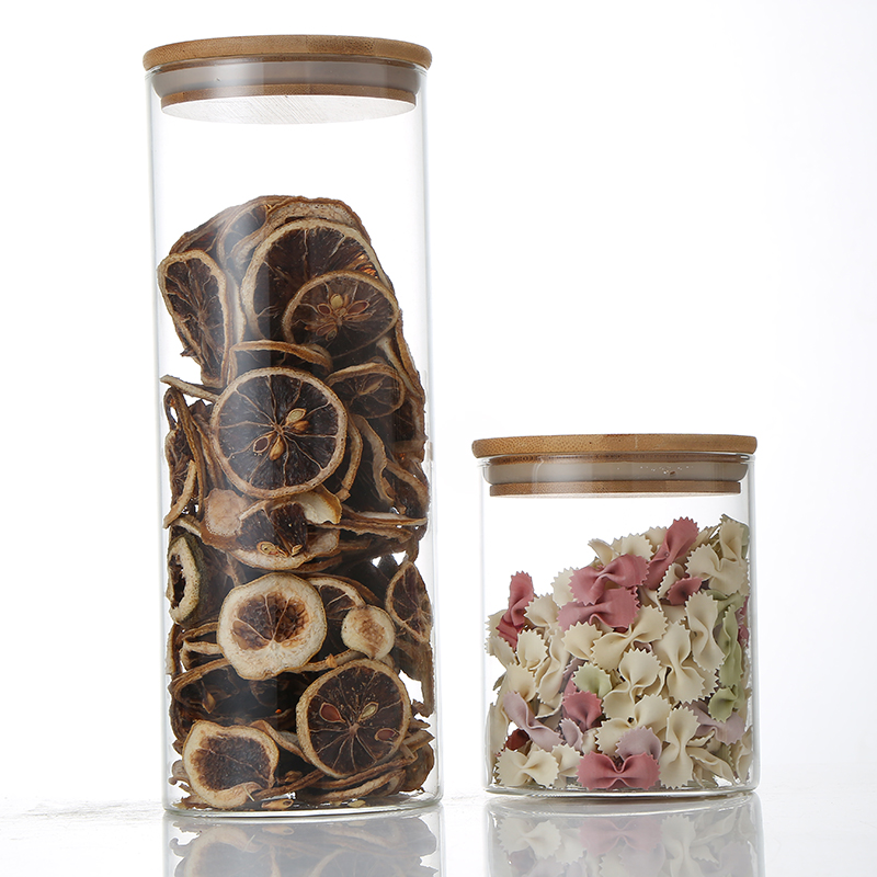 Best Buy Bamboo Lid Storage Jar Kitchen Glass Storage Jars 5Kg Air Tight Glass Jar Storage