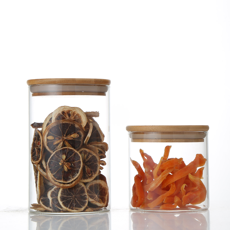 Best Price High Quality High borosilicate kitchen storage glass tank Glass Storage Jar Glass Nuts Storage Jar