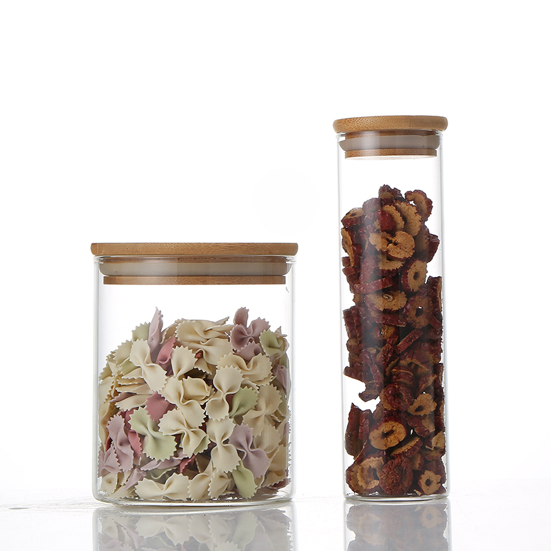 Best Price High Quality High borosilicate kitchen storage glass tank  Glass Storage Jar Glass Nuts Storage Jar