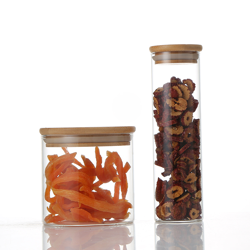 Best Price High Quality High borosilicate kitchen storage glass tank Glass Storage Jar Glass Nuts Storage Jar