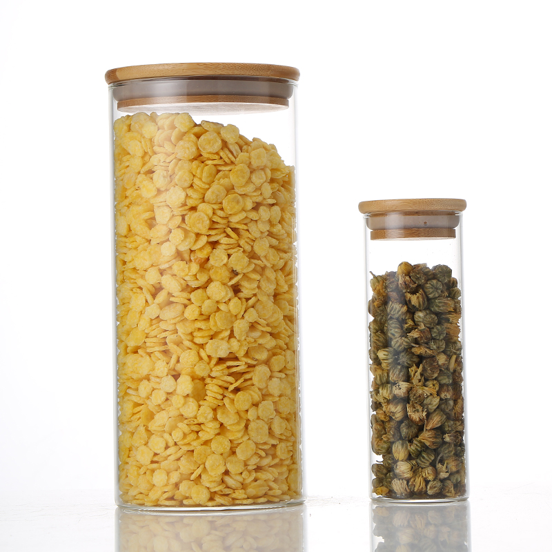 Best Price High Quality High borosilicate kitchen storage glass tank Glass Storage Jar Glass Nuts Storage Jar