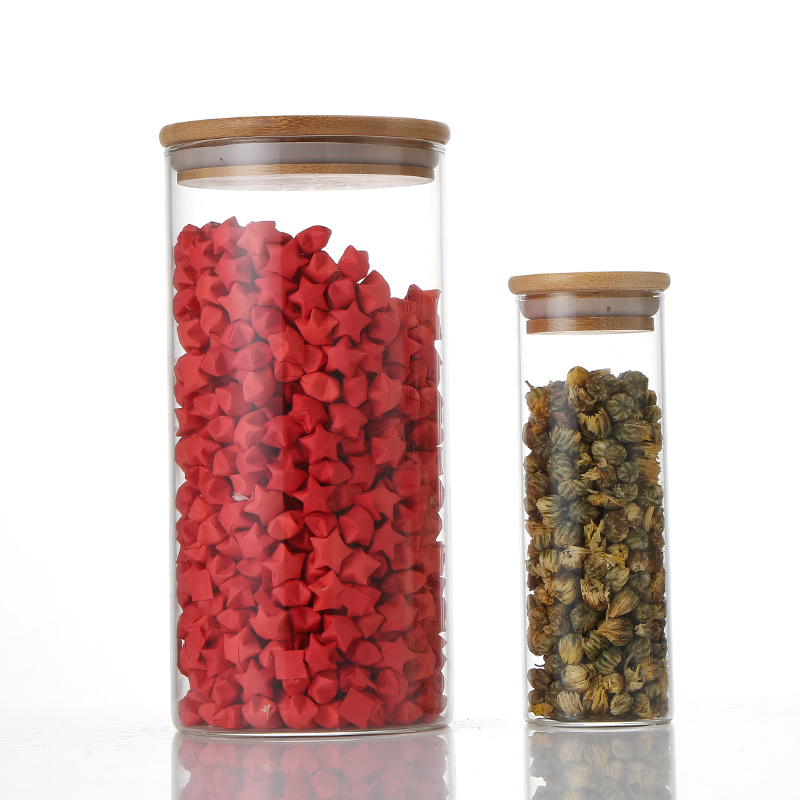 Best Price High Quality High borosilicate kitchen storage glass tank Glass Storage Jar Glass Nuts Storage Jar
