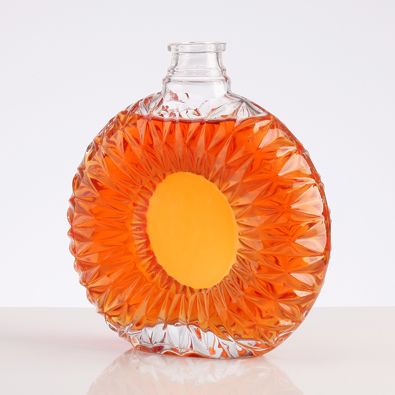 Best Price personalized Glass Brandy Bottle for liquor 500ml