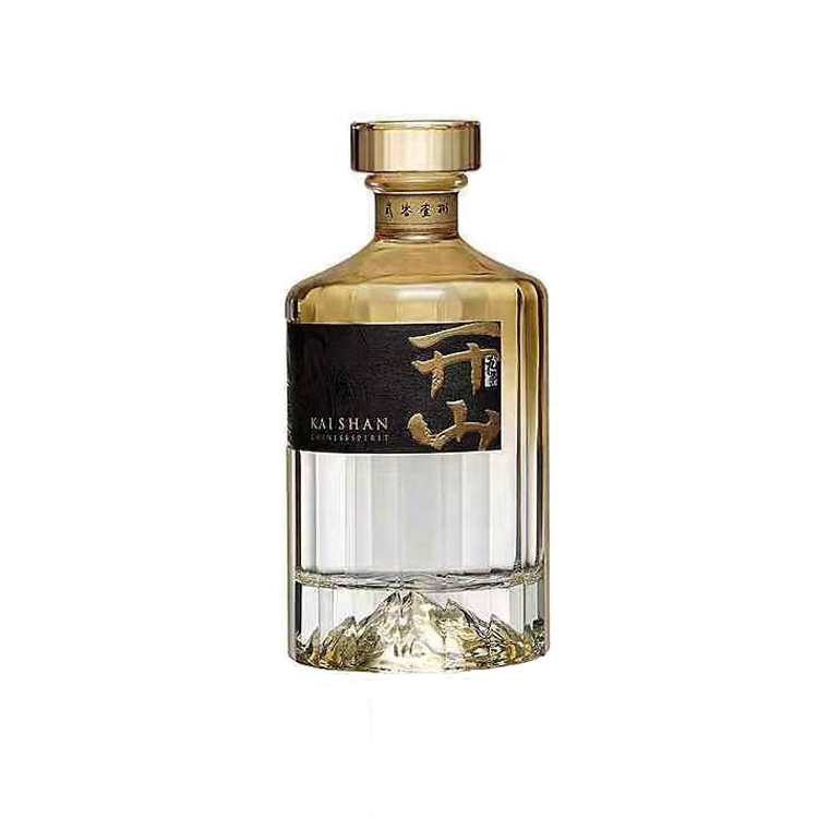 Best Quality Design Exquisite Emboss Glass Bottle Vodka with Logo