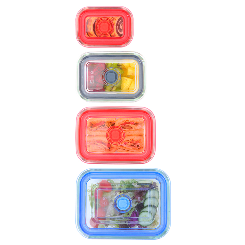 Best Quality Meal Prep Glass Storage Food Container Glass Lunch Box with pump
