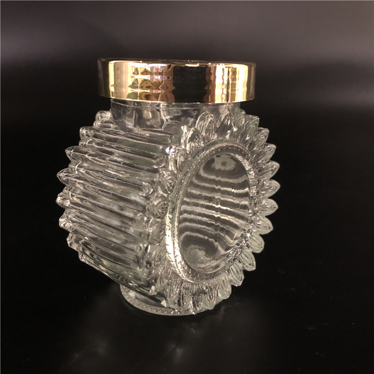 Best Sale Empty Food Storage Glass Jars with Metal Lid