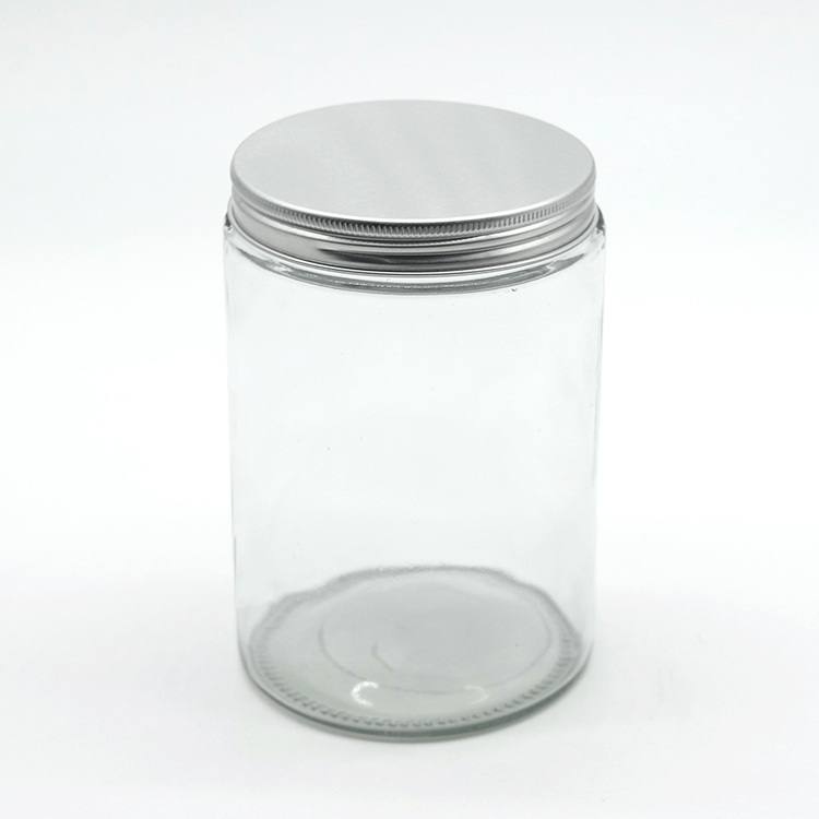 Best Sales Transparent Straight Sided Glass Jar Clear Jars Home Made Food Grade Sauce Jars Healthy Food Container