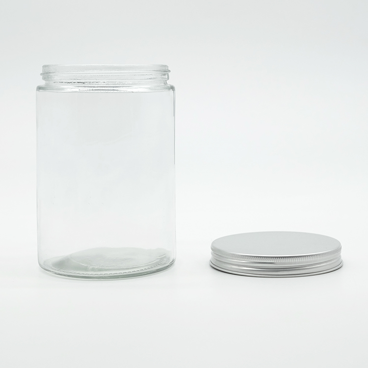 Best Sales Transparent Straight Sided Glass Jar Clear Jars Home Made Food Grade Sauce Jars Healthy Food Container