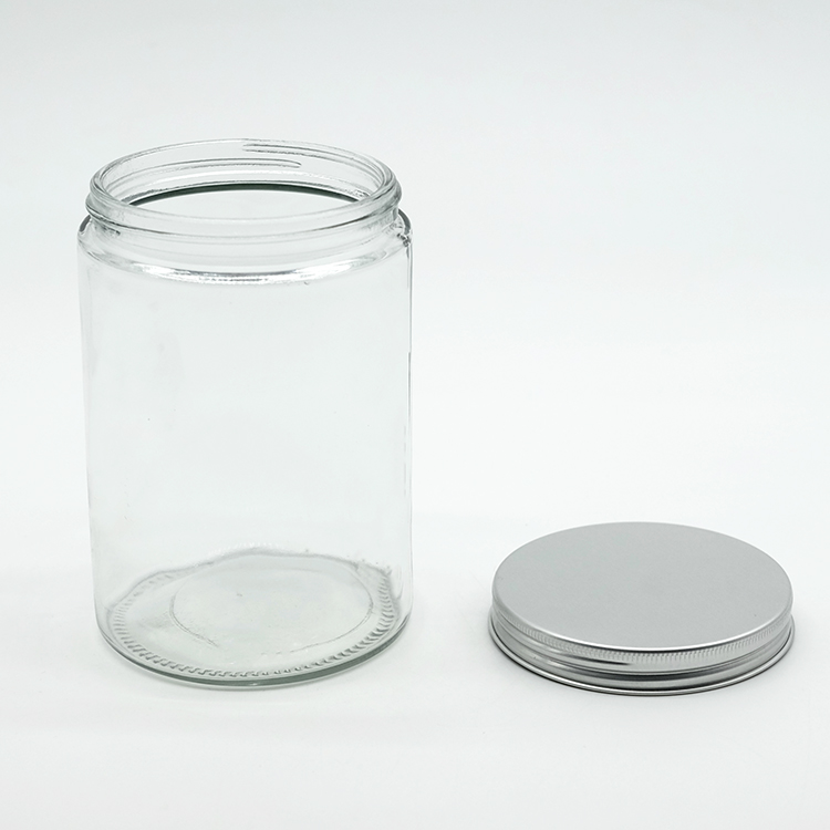 Best Sales Transparent Straight Sided Glass Jar Clear Jars Home Made Food Grade Sauce Jars Healthy Food Container