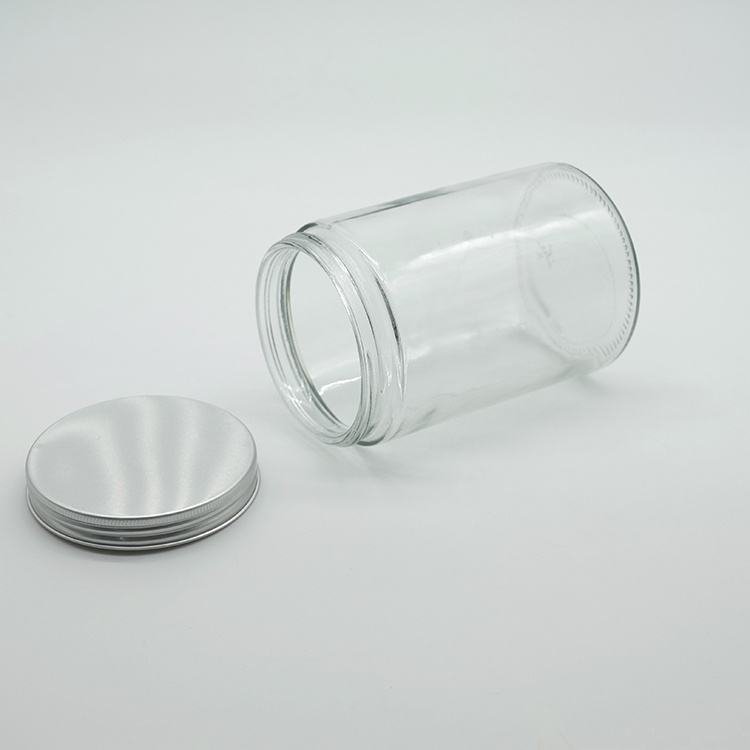 Best Sales Transparent Straight Sided Glass Jar Clear Jars Home Made Food Grade Sauce Jars Healthy Food Container