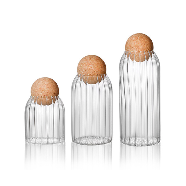 Best Seller Food Storage Containers Straight glass jar with tap
