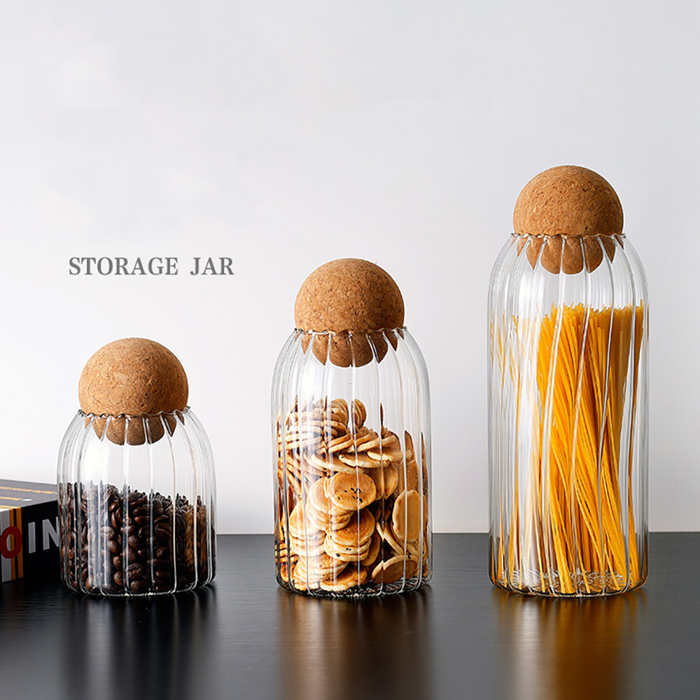 Best Seller Food Storage Containers Straight glass jar with tap