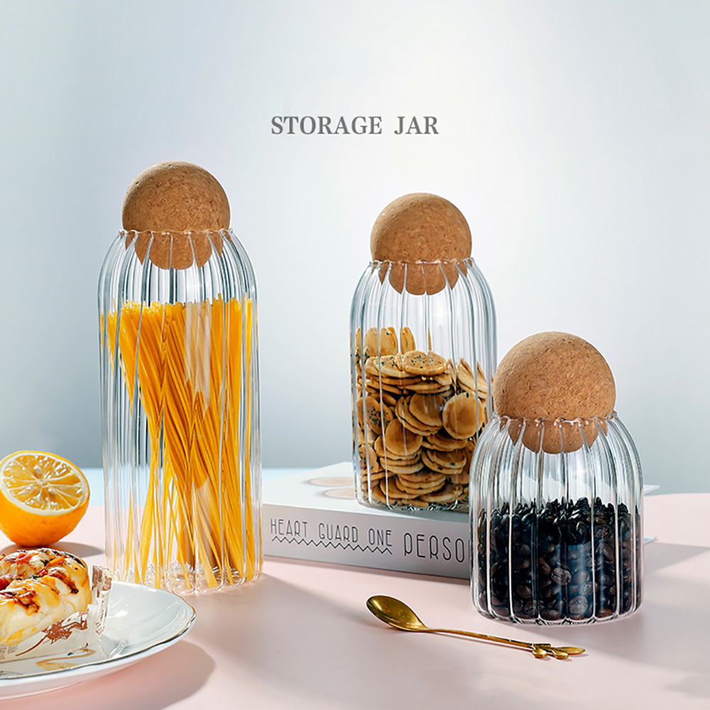 Best Seller Food Storage Containers Straight glass jar with tap