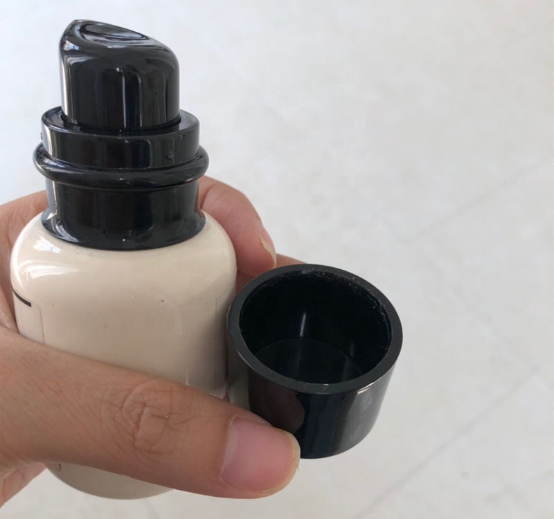 Best Seller Glossy White Pink Pump Bottles Cream Jars Skincare Cosmetic Serum Glass Packaging Kit Private Label