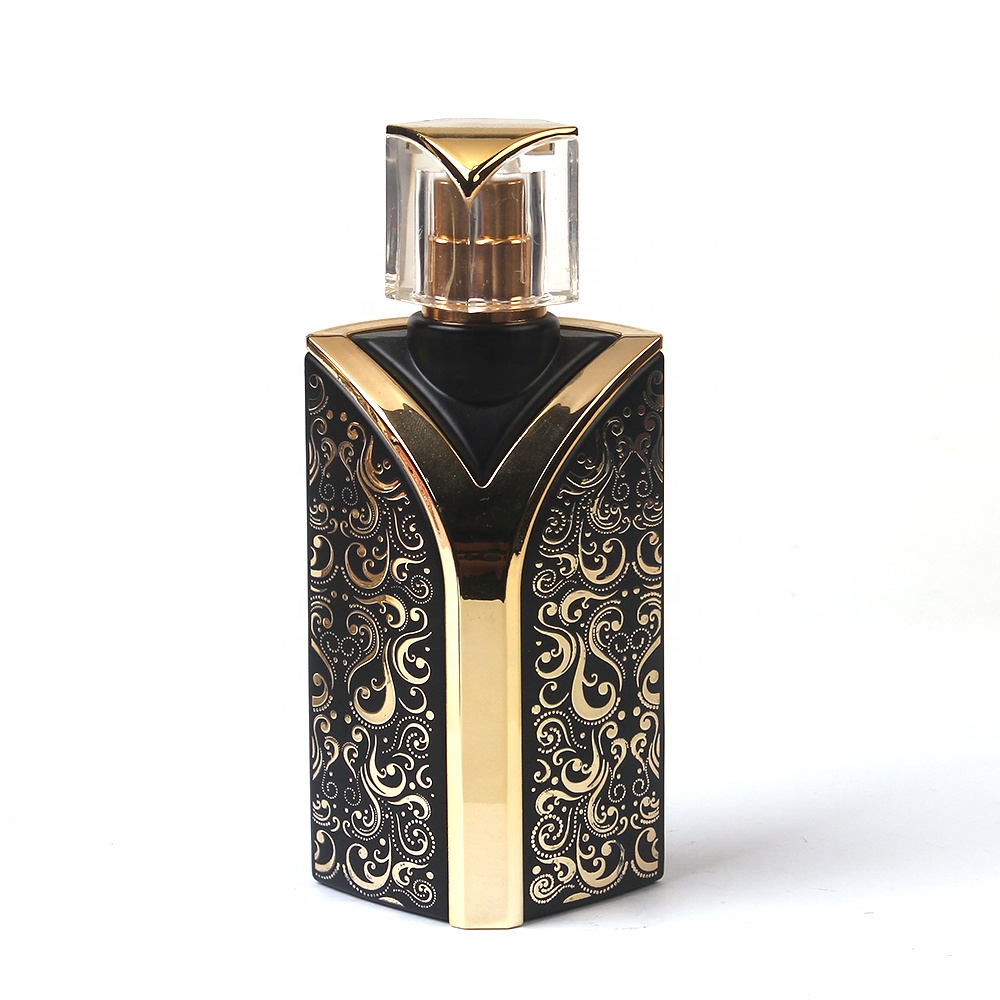 Best Selling 100ml black square perfume bottle